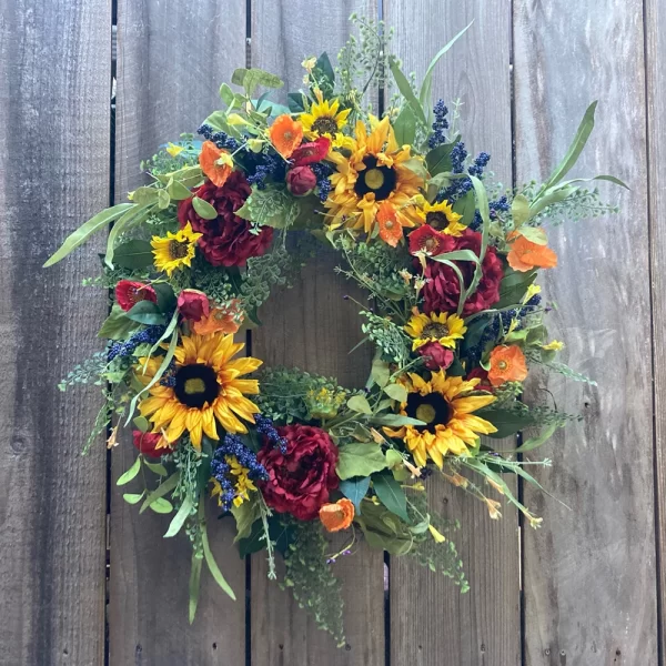 Sunflowers and Peonies